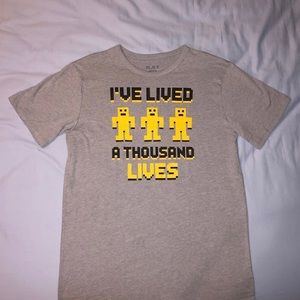 NWOT Children’s Place size 16 / XXL gray graphic gamer tee shirt
